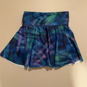 Old Navy Blue and Green Skater Skirt